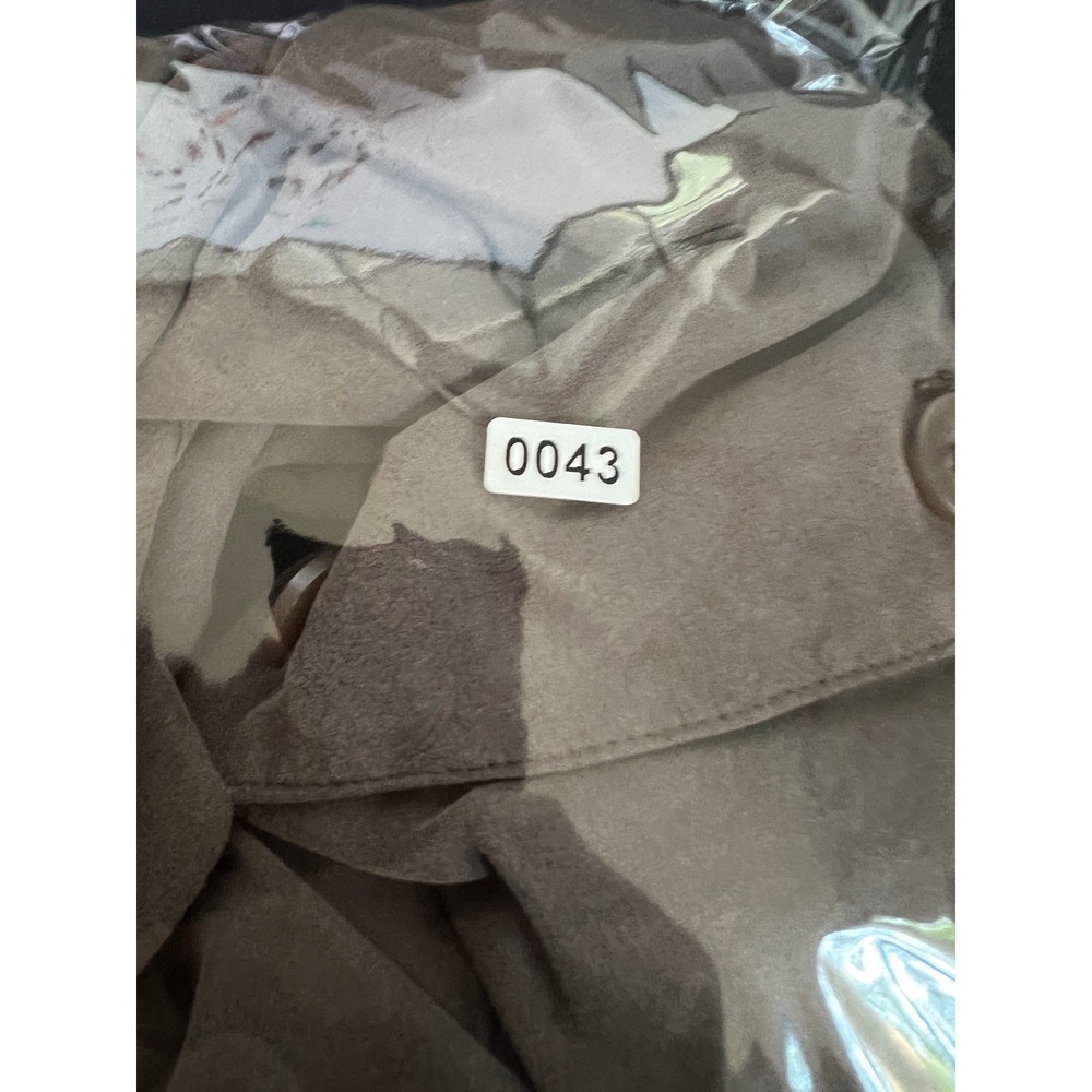 Jaclyn Smith Mens Faux Suede Jacket Brown Button Front Mandarin Collar 26W - Picture 6 of 6